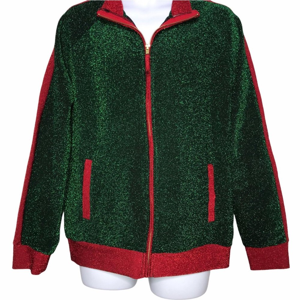 NWT 33 Degrees Metallic Jacket Blazer Mens L Christmas Holiday Party Glitter - Picture 3 of 7